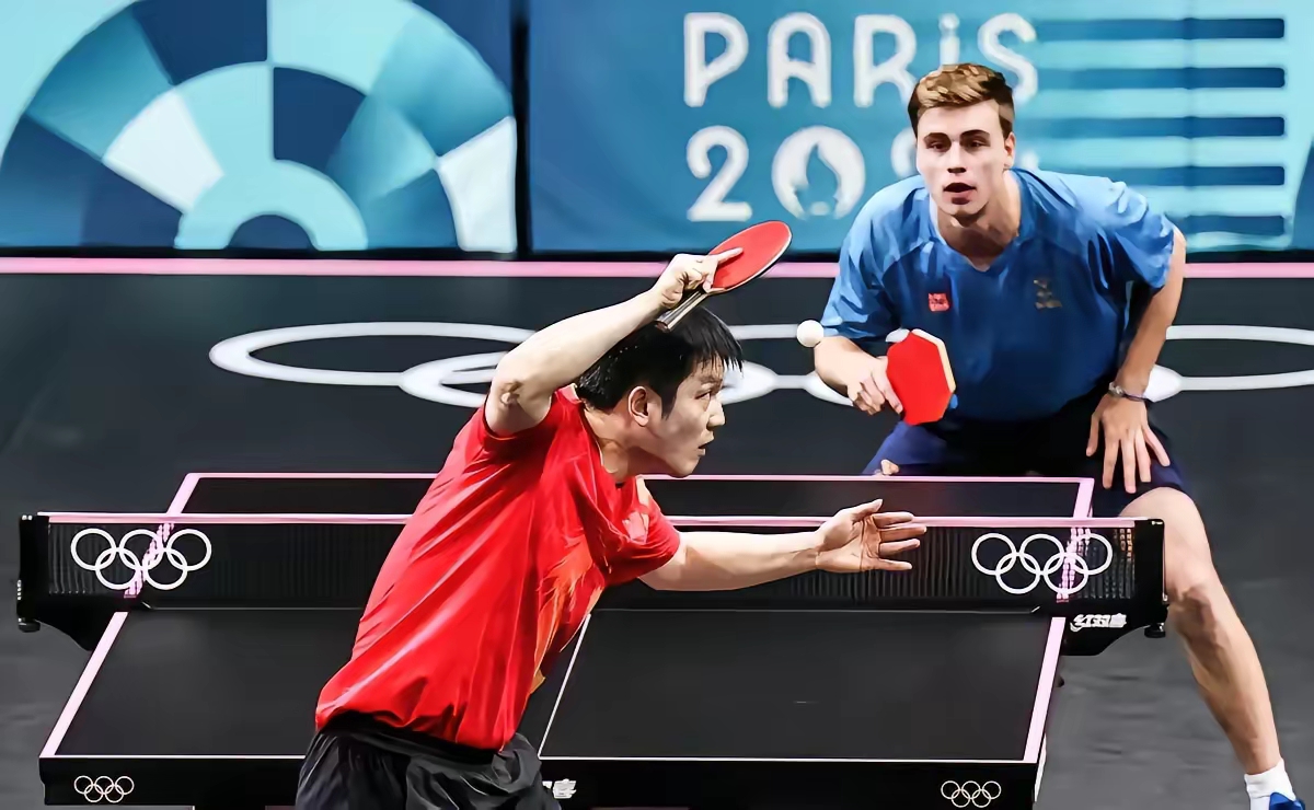 英国乒乓球队鏖战奥地利乒乓球队,樊振东完成帽子戏法 英国乒乓球队鏖战奥地利乒乓球队,樊振东完成帽子戏法